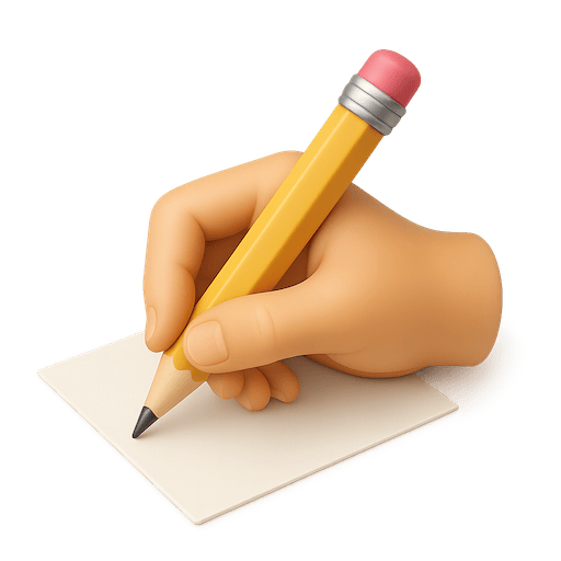 Student writing a college essay