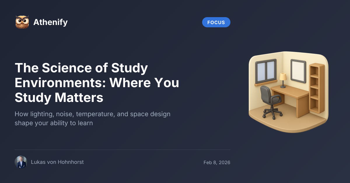 The Science of Study Environments: Where You Study Matters – Athenify