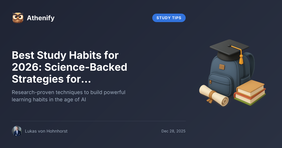 Best Study Habits For 2026 Science Backed Strategies For The Modern 