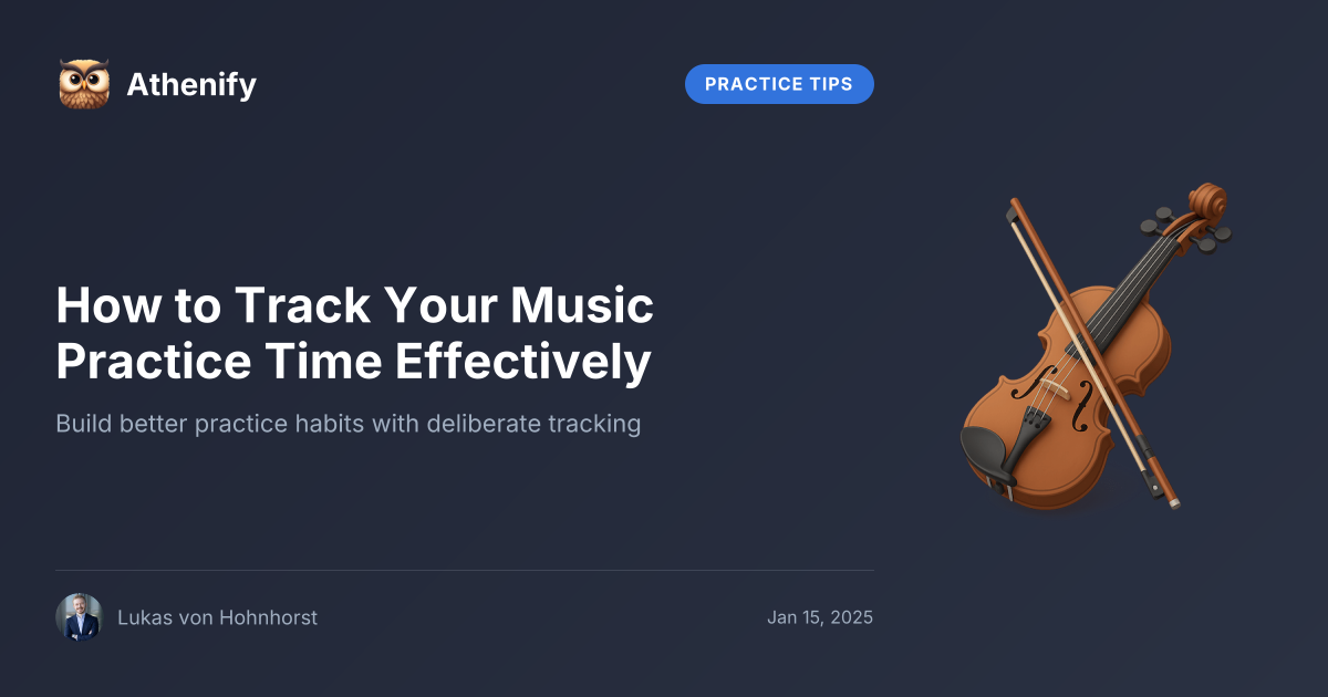 How to Track Your Music Practice Time Effectively – Athenify