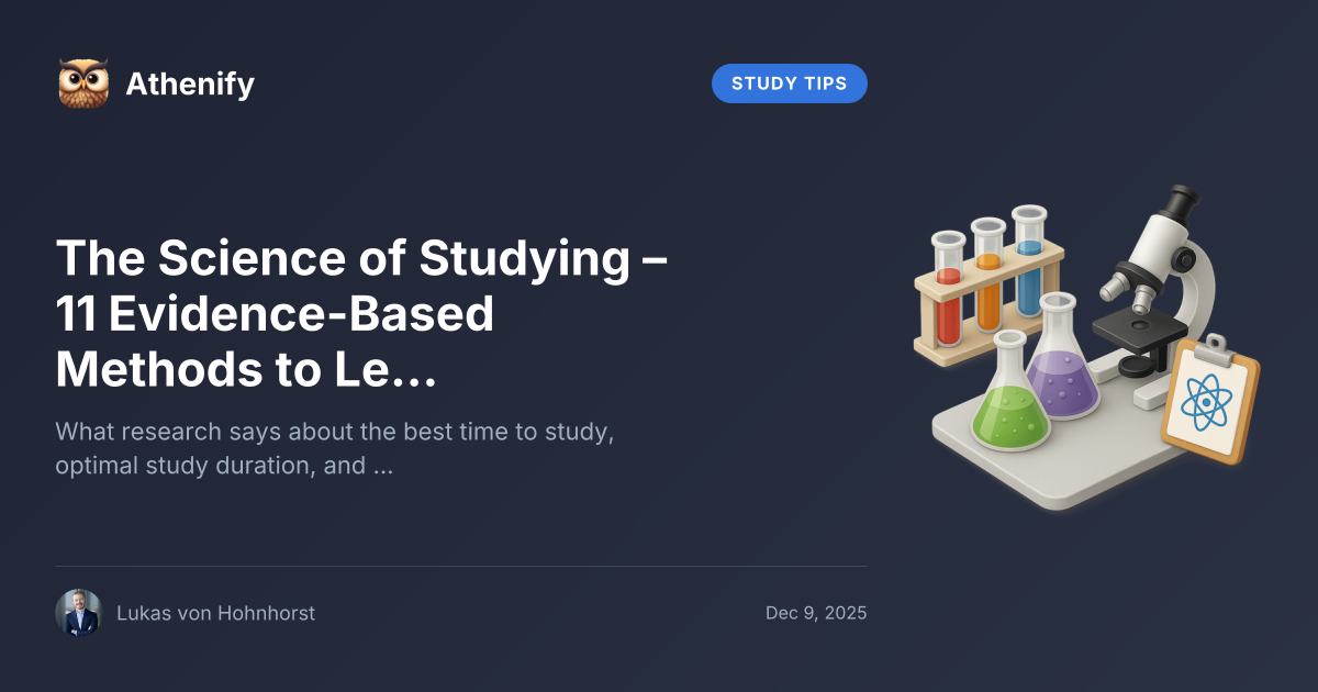 The Science of Studying – 11 Evidence-Based Methods to Learn More ...