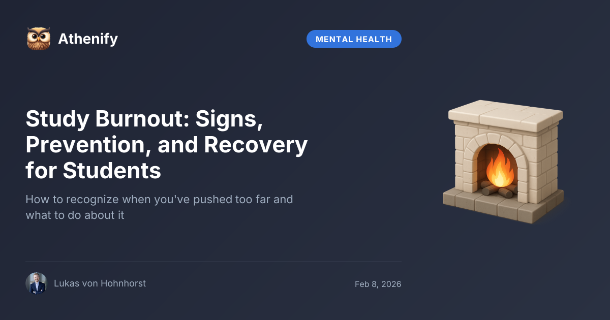 Study Burnout: Signs, Prevention, and Recovery for Students – Athenify